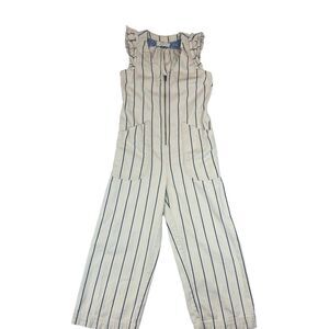Anthropologie Jean Striped Hedda Jumpsuit  Womens Sz US 2 UK 6 Ladies Casual
